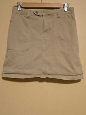 Lands' End Shorts Women's Size 4 Skort Khaki Mini Utility Skirt *See Note